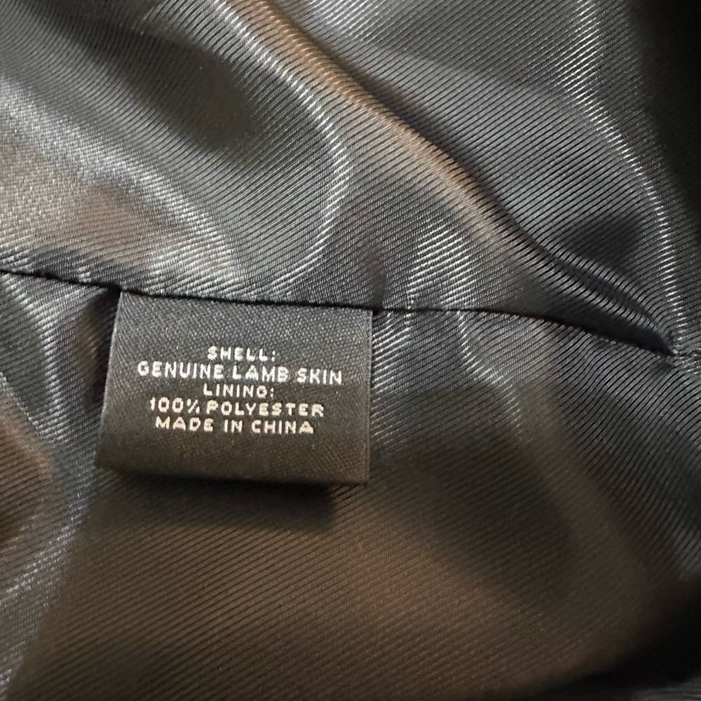 Roundtree & Yorke Black Leather Cafe Racing Jacket size Large - like new - Picture 10 of 12